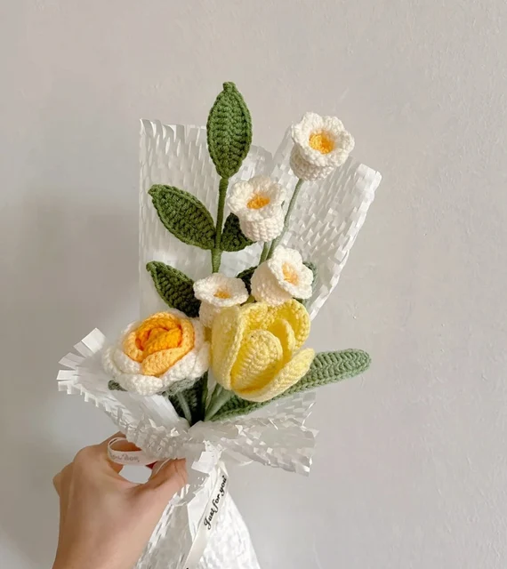 Crochet Flowers Bouquet